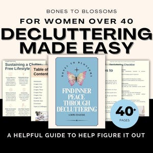 Decluttering Workbook for Women | Mindful Home Organization Guide | Printable PDF | Self-Care Journal | Mental Health & Anxiety Relief