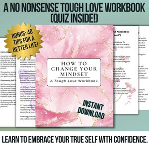 Mindset Makeover: Release Limiting Beliefs, Embrace Success - Instant Download Workbook, Mindset Journal