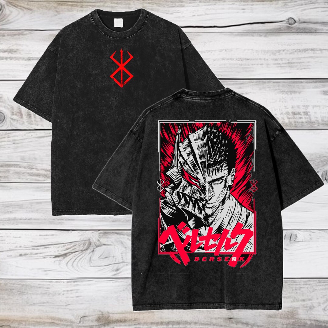 T-shirt Oversize Berserk - Guts - Noir - 100% Coton - Neuf Avec étiquettes