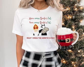 Rolig katolsk jultröja, rolig jultomte-tröja, Sankt Nikolaus-tröja, rolig katolsk present till män, rolig katolsk present till kvinnor