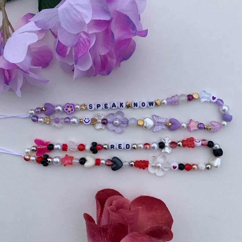 Taylor Swift Eras Phone Charms / Beaded Phone Strap / Gift for Swiftie