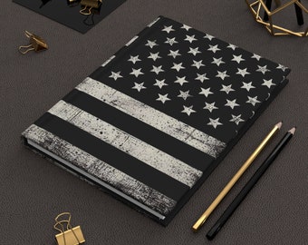 US Flag Hardcover Journal Matte