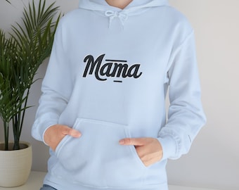 Personalized Mama Hoodie with Kid Names on Sleeve, Mothers Day Gift, Birthday Gift for Mom, New Mom Gift, Minimalist Cool Mom Hoodie