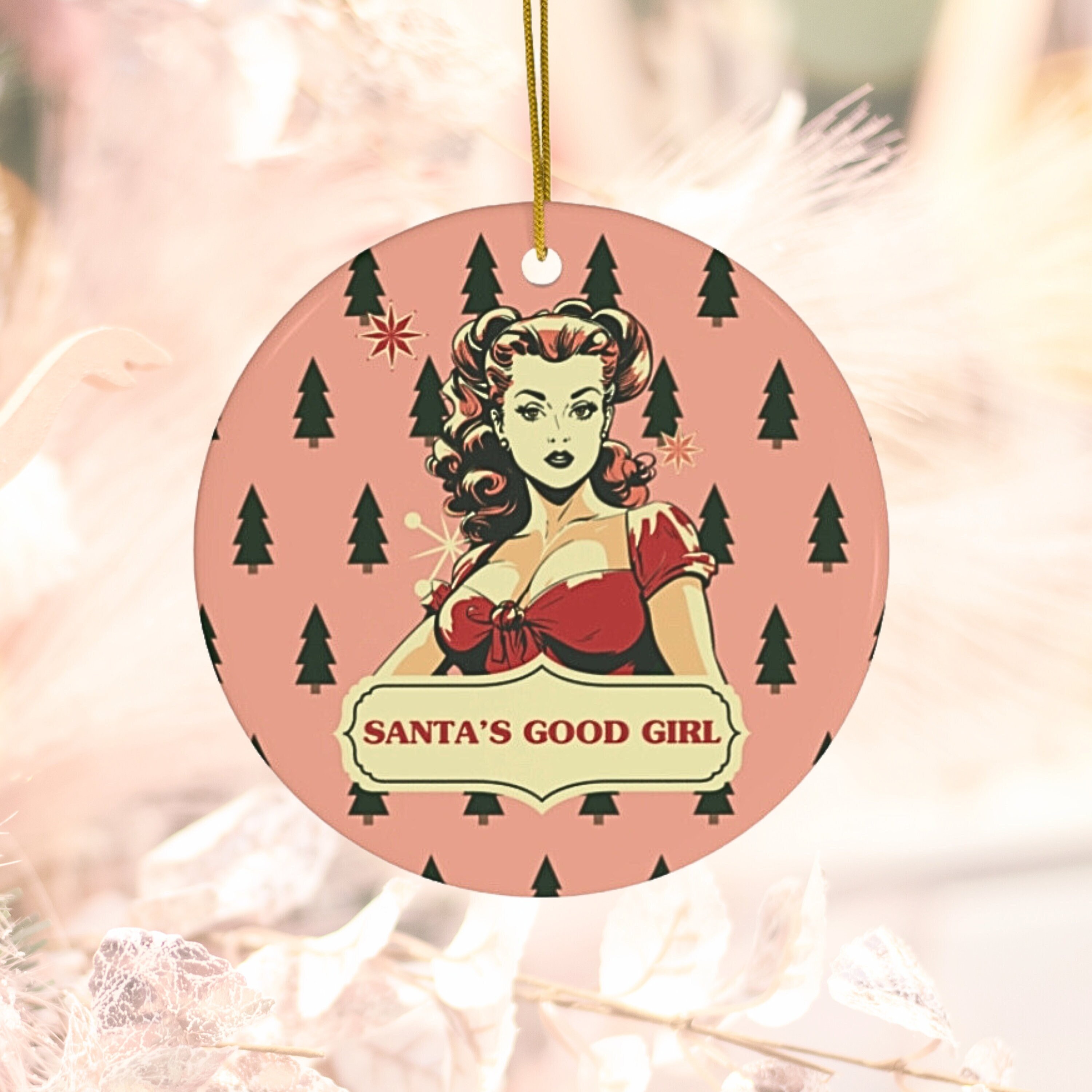 Pin up Girl Ornaments - Etsy