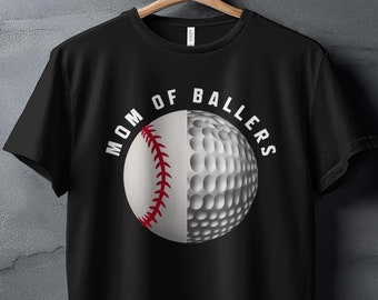 Mom of Ballers T-Shirt, Baseball Mom Tee, Softball Mom, Sports Parent Support Shirt, Unique Gift for Moms