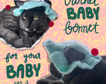 Babyhatt till din kattunge (=*･ω･*=) - Virkning