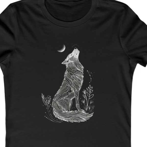 Wolf Shirt, Howling Wolf Shirt, Spirit Animal Shirt, Totem Animal Shirt, Wolf Tshirt, Spirit Animal Wolf, Western Boho Shirt, Wolf Totem