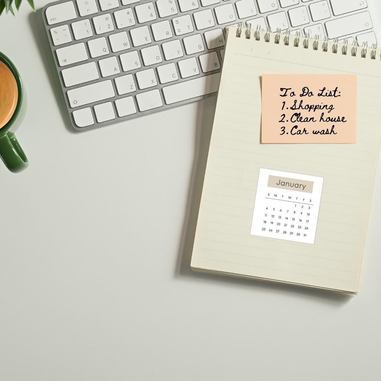 2026 Mini Calendar Stickers Minimalist Design - Etsy