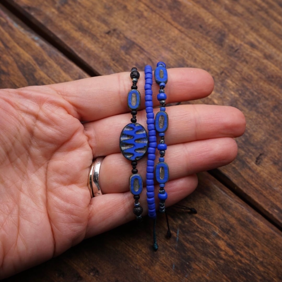 Set of 3 Macrame Bracelets Etsy