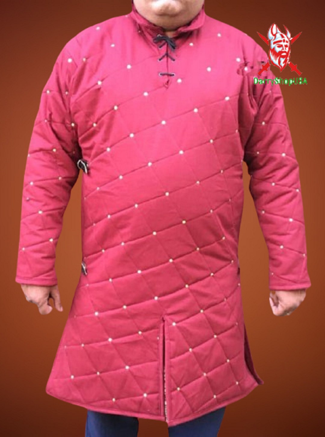 Medieval Padded Thick Gambeson Quilted Gambeson Aketon Etsy