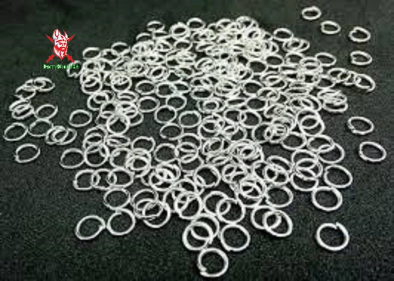 Aluminum Chainmail Jump Rings 10 Mm 16 Gauge Butted Chainmail Rings Etsy