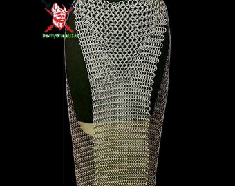 Butted Chain Mail Fancy Long Skirt , Aluminum Butted Chainmail Skirt, Easter Day Gifts