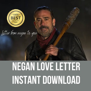 Negan love letter | walking dead merch | TWD love letter