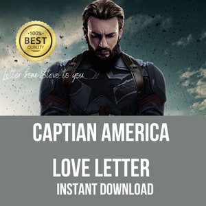 Captain America love letter | captain America merch | Steve rodgers merch