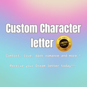 Custom letter | custom letter from you comfort character | love letter | dark romance | apology letter | Two page letter | Large custom
