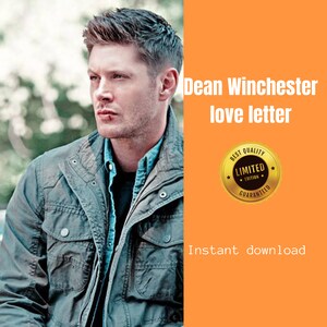 Dean Winchester Liebesbrief | supernatural merch | Dean Winchester
