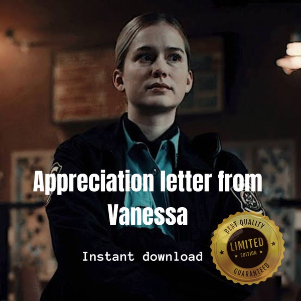 Appreciation letter from Vanessa | FNAF | FNAF merch | FNAF friendship letter