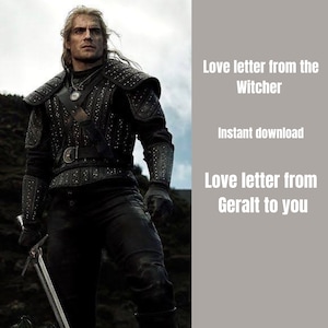 The Witcher Liebesbrief | the Witcher Geschenk | Gerlt
