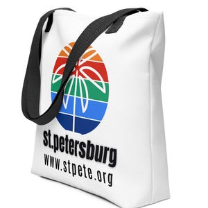 St. Petersburg Tote Bag Logo Palm Tree Florida