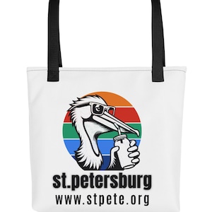 St. Petersburg Tote Bag Pelican Logo