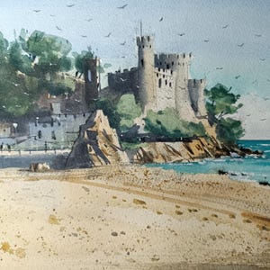 Spiaggia di Lloret de Mar, Costa Brava, Spagna.