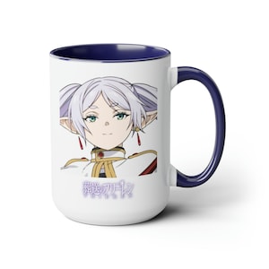 Frieren Accent Coffee Mug, 15oz two-toned