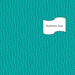 Transparency Watercolor, Bubbles Teal, SKU 17109B-84, Benartex fabrics by Modern Quilt Studio, Sweet Tooth Mystery quilt along