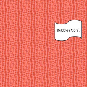 Transparency Watercolor, Bubbles Coral, SKU 17109B-26, Benartex fabrics by Modern Quilt Studio, Sweet Tooth Mystery quilt along