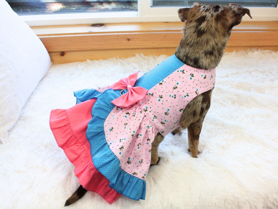 SMALL DOG - Pretty Polka Lilac Doggy Dress main image 0