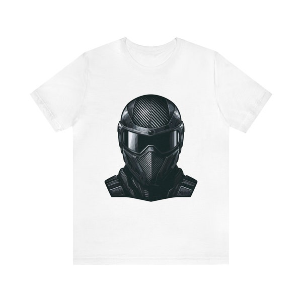 T-shirt casque furtif en fibre de carbone, t-shirt équipement tactique moderne, chemise de soldat high-tech, haut d'armure de combat avancé pour les passionnés d'armée