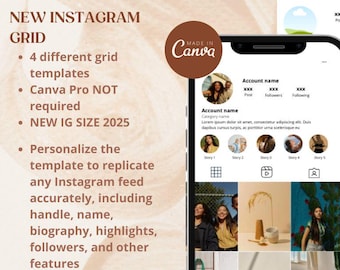 Instagram Grid Canva Template