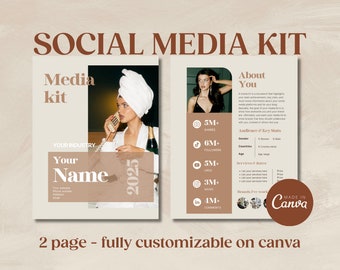 2 Page Social Media Influencer/Creator Kit