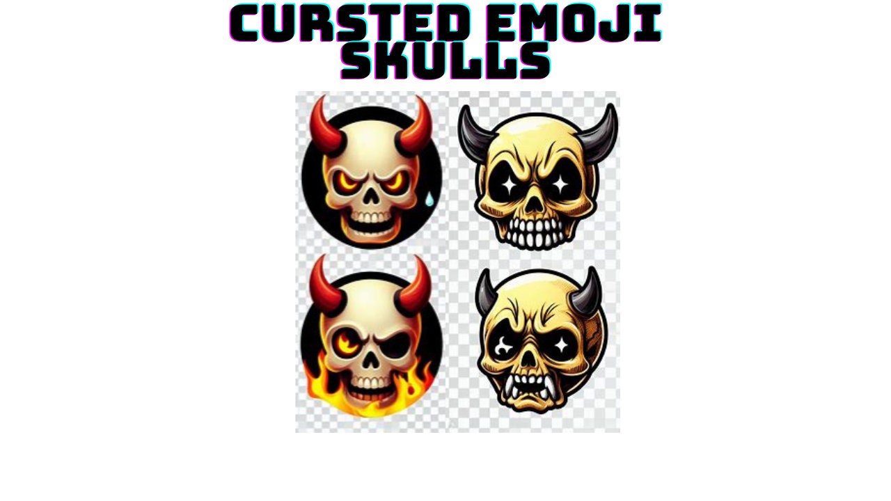 Cursed Emojis PNG Bundle 4 Unique Designs With (Download Now) 