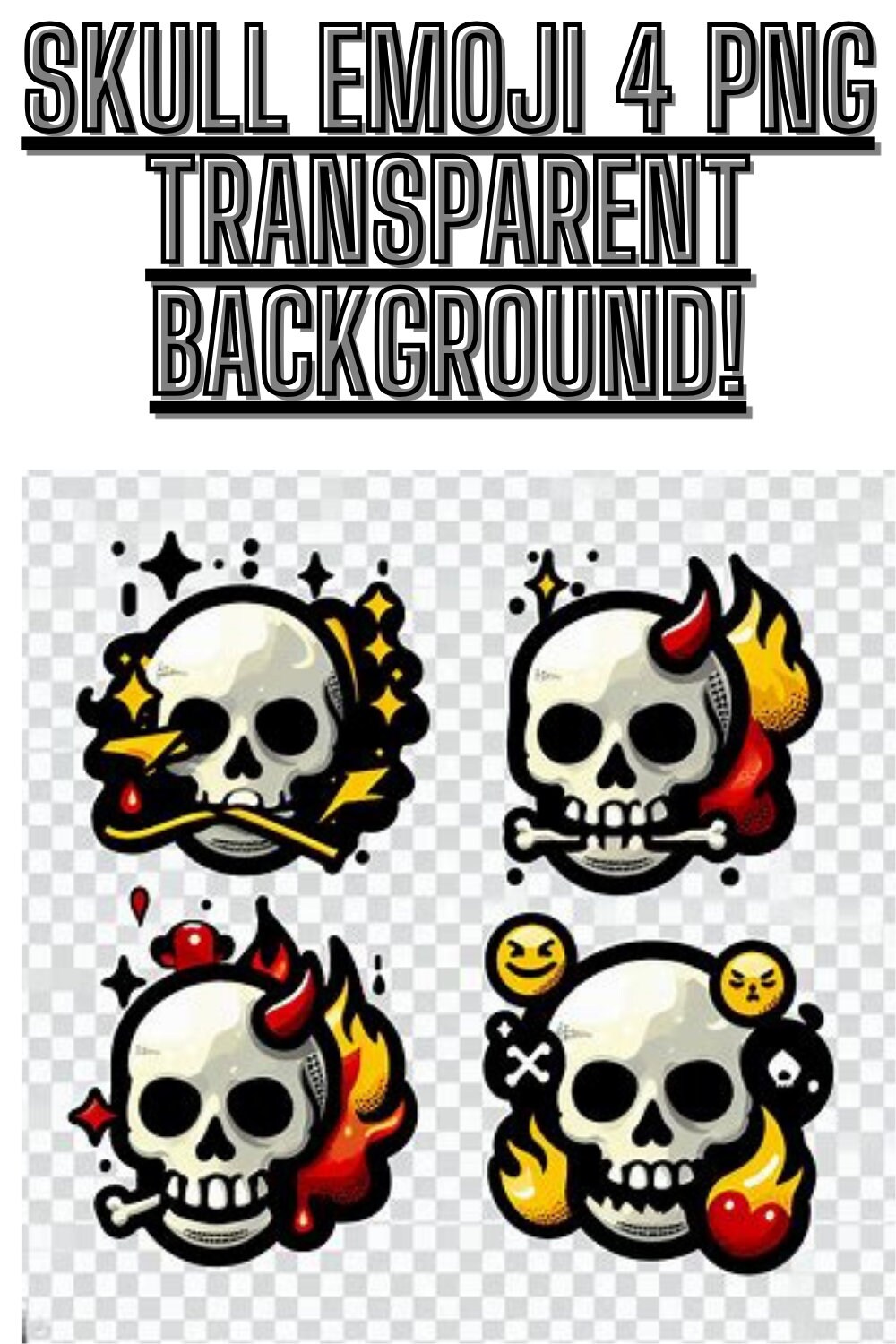 Skull Emoji Transparent