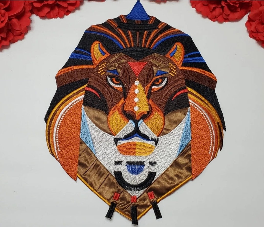 Lion Head Patch, Fashion Animal Patch, Iron on Embroidered Patch - Etsy