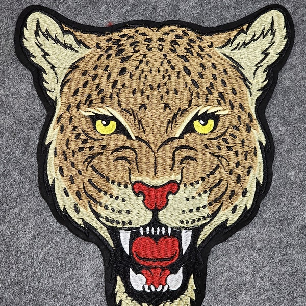 Tiger Head patch, Fashion Animal patch, Iron on Embroidered patch