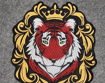 Tiger Head patch, Fashion Animal patch, Iron on Embroidered patch