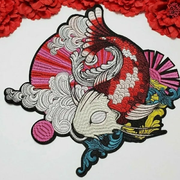 Fashion Embroidered patch, Fish patch,  Iron on patch