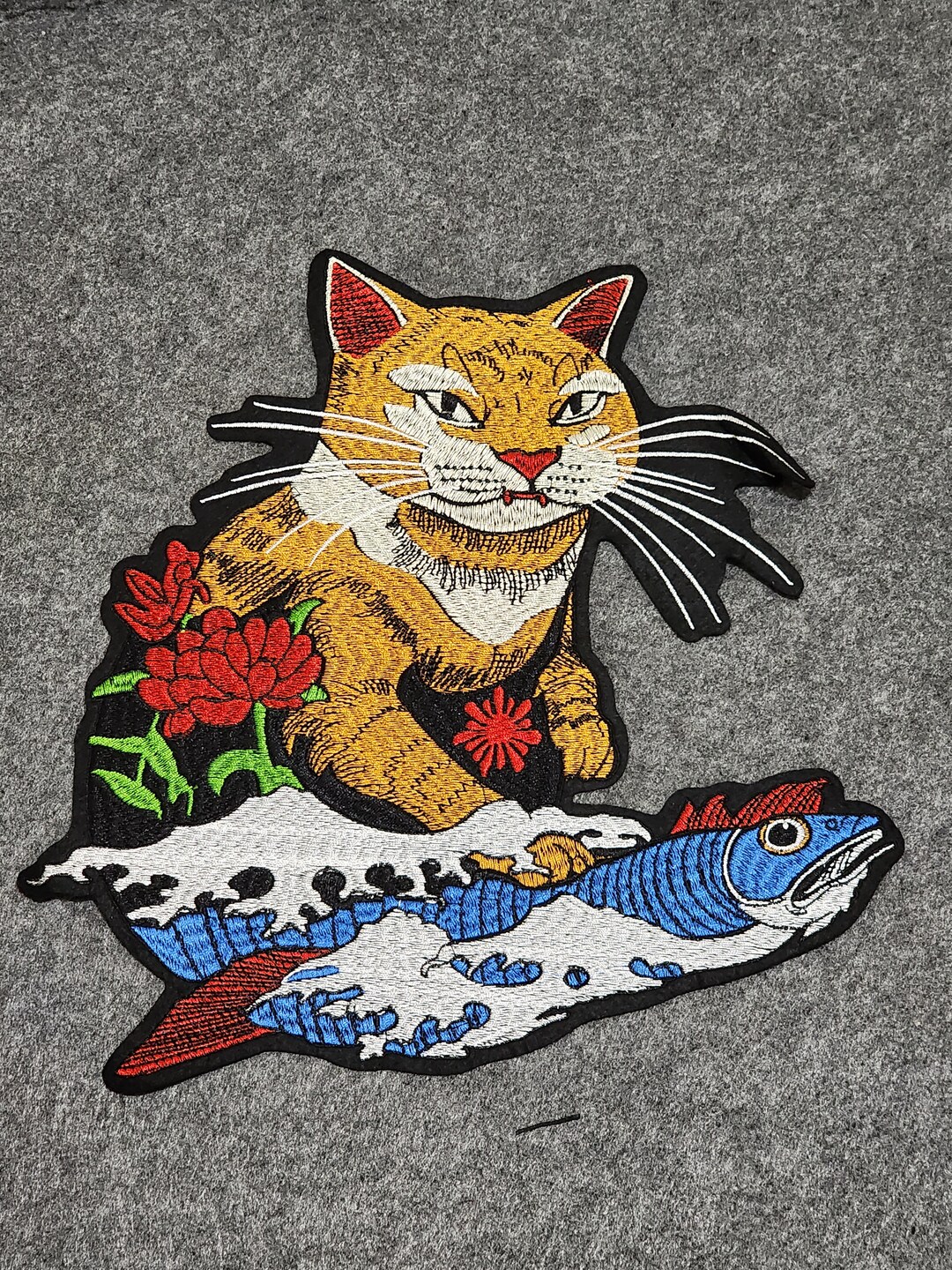 Large Cat Patch, Fashion Iron on Embroider Animal Patch - Etsy