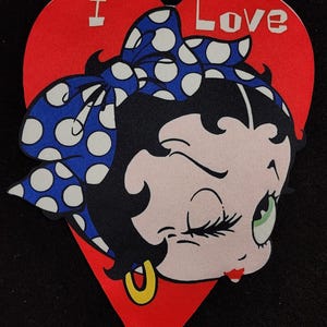 Betty Boop Fashion Girl patch, Iron On  patch
