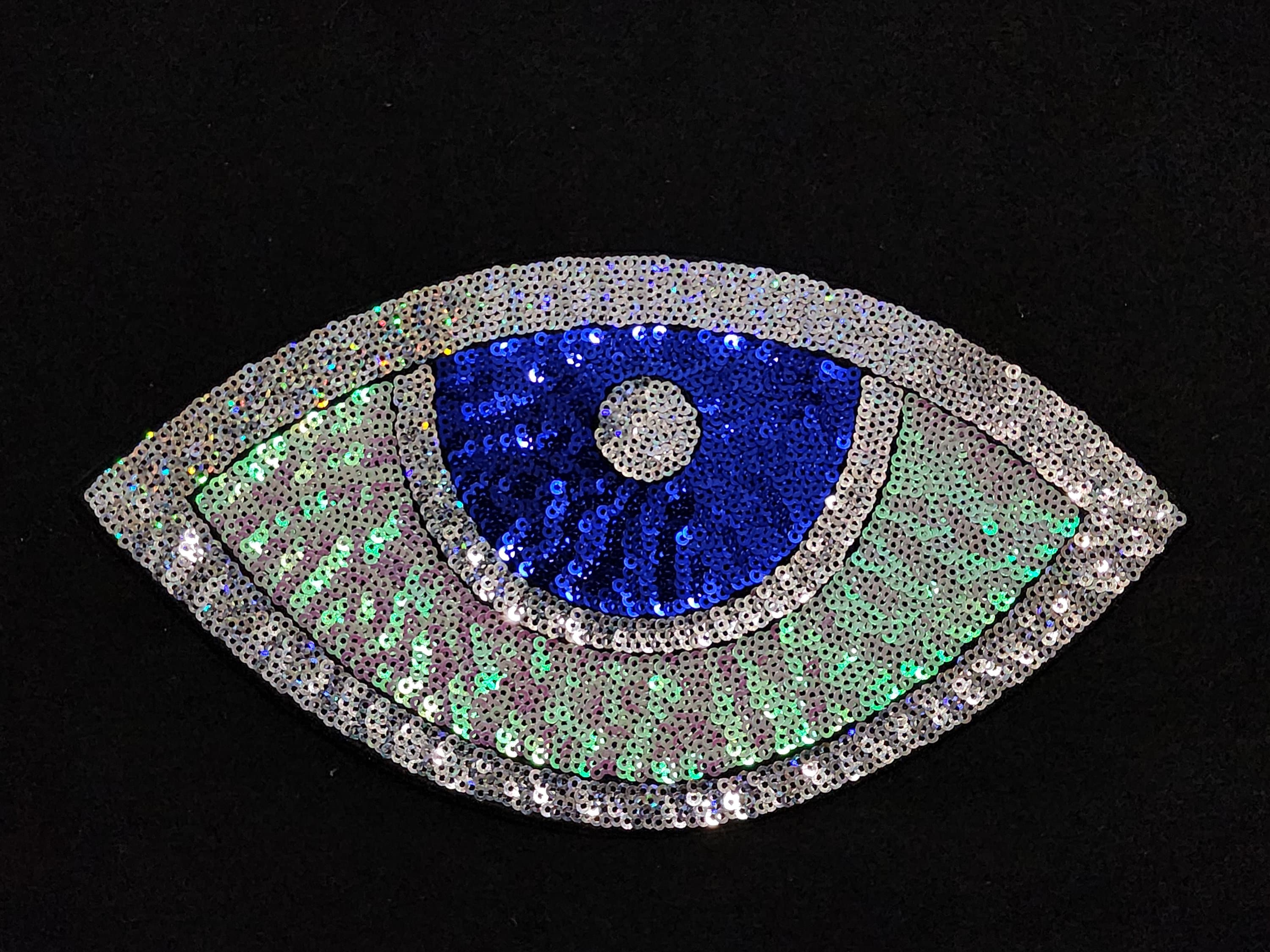 Sequin Eye patch, Iron on patch