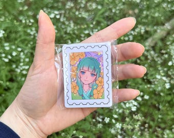 PEGATINAS Maomao Jinshi Lihua Gyokuyou Sello de rana 2.5"