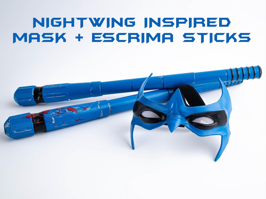 Night--wing Inspired Mask + Escrima Sticks - Etsy