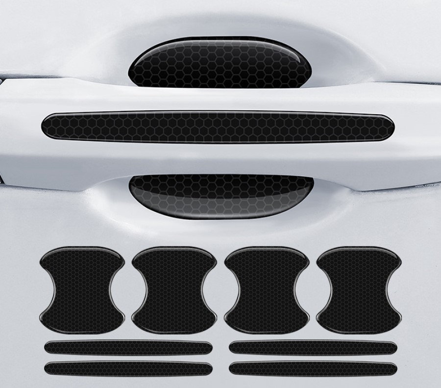 6 Stücke Universal Auto Geändert Luft Messer Carbon Faser