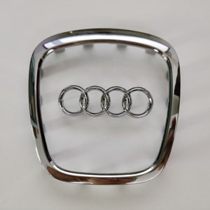 Black stainless steel front rear for audi sport outlet license plate frame cover gift