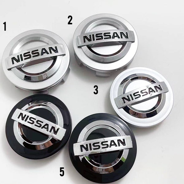 Nissan wheel center caps, Nissan wheel caps, Nissan center caps, Nissan wheel center caps black, Nissan wheel center caps silver