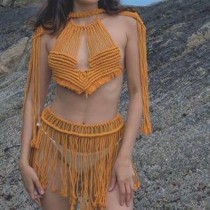 Rave Macrame Dress, Burning Man Dress, Macrame Beachwear, Macrame Bikini Coverup, Resort Wear, Festival Clothing, Goddess Vacation Dress