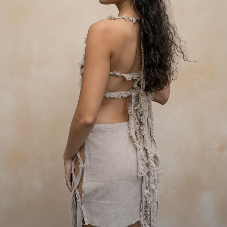 Earthy stone boho festival clothing for women