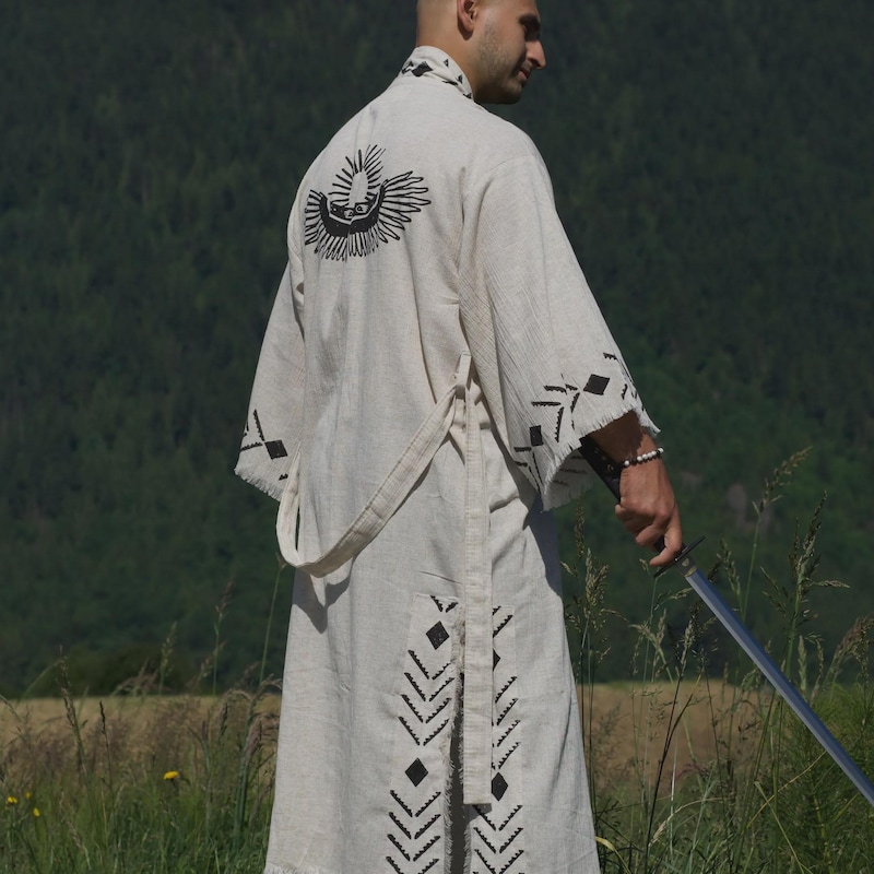 Hemp Robe Hemp Mens Robe - Etsy