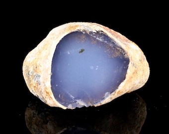 4.7” Natural Blue Chalcedony Gemstone Crystal Rough Stone, Healing Stone for Home Decor,Reiki Stone, Stone for Jewelry Making